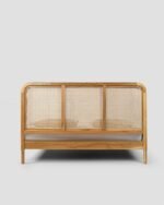 Jodhpur CraftsThe Interior Design Rattan Cane Bed Frame with Headboard – Natural Wood Finish & Modern Minimalist Design – Stylish & Sturdy Bedroom Furniture. - Image 6