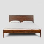 Jodhpur Crafts Sheesham Wood Queen Size Bed with Box Storage Wooden Double Bed Cot Palang with Headboard Panel for Bedroom Living Room Home Furniture (Honey Finish)