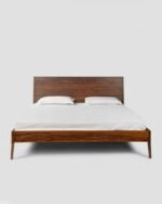 Jodhpur Crafts Sheesham Wood Queen Size Bed with Box Storage Wooden Double Bed Cot Palang with Headboard Panel for Bedroom Living Room Home Furniture (Honey Finish)