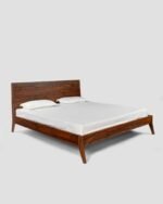 Jodhpur Crafts Sheesham Wood Queen Size Bed with Box Storage Wooden Double Bed Cot Palang with Headboard Panel for Bedroom Living Room Home Furniture (Honey Finish) - Image 2