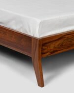 Jodhpur Crafts Sheesham Wood Queen Size Bed with Box Storage Wooden Double Bed Cot Palang with Headboard Panel for Bedroom Living Room Home Furniture (Honey Finish) - Image 3
