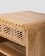 Jodhpur Crafts Home Collection Yates Natural Brown/Natural Rattan 1-Drawer Nightstand Bedside Accent Table (Fully Assembled) - Image 2