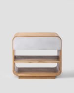 Jodhpur Crafts Home Collection Yates Natural Brown/Natural Rattan 1-Drawer Nightstand Bedside Accent Table (Fully Assembled) - Image 3