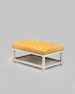 Jodhpur Crafts Finchottoman brant yellow tufted top yellow tufted top wooden Original Packaging Handmade to Measure - Image 3