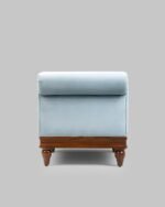 Jodhpur Crafts Chaise Lounge with Scroll Arms, Modern Velvet Fabric Upholstered Recliner Chair Sofa Couch with Solid Wood Legs, Sleeper Sofa Bed - Image 5