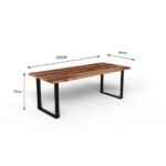 Jodhpur Carfts Sheesham Wood 6 Seater Dining Table with Cushion Chair for Living Room Home Wooden Dining Room Furniture (Honey Finish) - Image 6