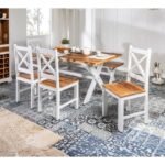 Jodhpur crafts Whitewave Solid Wood Six Seater Dining Set