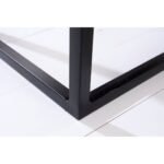 Jodhpur crafts modern industrial nesting tables Metal and Wood Dining Table Set Black