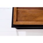 Jodhpur crafts modern industrial nesting tables Metal and Wood Dining Table Set Black - Image 3