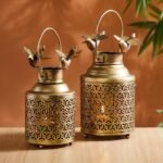 Jodhpur Crafts Bronze  Metallic Decorative Candle Stand Showpiece - Image 8