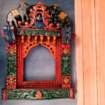 Jodhpur Crafts Jharokha Wall Hanging | Wooden Jharokha Frame Hangings - For Home, Wall Decor, Frames, Living room, Entrance Decoration & Gifts - 18 Inch (Wood, Multicolor) - Image 5