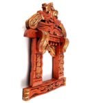 Jodhpur Crafts Peacock Motifs Wooden Traditional Rajasthani Jharokha for Wall Decor - Image 8