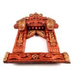 Jodhpur Crafts Peacock Motifs Wooden Traditional Rajasthani Jharokha for Wall Decor - Image 10