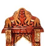 Jodhpur Crafts Wood Wall Hanging Jharokha (18 inch , Brown) - Image 9