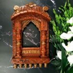 Jodhpur Crafts Handcrafted Wooden Jharokhas copper-toned brown - Image 2