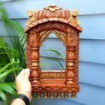 Jodhpur Crafts Handcrafted Wooden Jharokhas copper-toned brown - Image 3