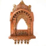 Jodhpur Crafts Handcrafted Wooden Jharokhas copper-toned brown - Image 10