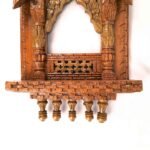 Jodhpur Crafts Handcrafted Wooden Jharokhas copper-toned brown - Image 12