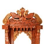 Jodhpur Crafts handcrafted wooden Peacock Jharokha - Image 4