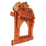 Jodhpur Crafts Peacock Motifs Wooden Traditional Rajasthani Jharokha for Wall Decor - Image 11