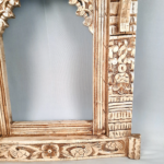 Jodhpur Crafts Antique White Peacock Jharokha - Image 13