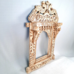 Jodhpur Crafts Antique White Peacock Jharokha - Image 2