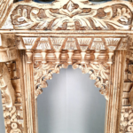 Jodhpur Crafts Antique White Peacock Jharokha 27inch - Image 8