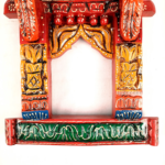 Jodhpur Crafts Jharokha Wall Hanging | Wooden Jharokha Frame Hangings - For Home, Wall Decor, Frames, Living room, Entrance Decoration & Gifts - 18 Inch (Wood, Multicolor) - Image 6
