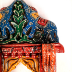 Jodhpur Crafts Jharokha Wall Hanging | Wooden Jharokha Frame Hangings - For Home, Wall Decor, Frames, Living room, Entrance Decoration & Gifts - 18 Inch (Wood, Multicolor) - Image 9