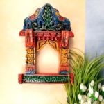 Jodhpur Crafts Jharokha Wall Hanging | Wooden Jharokha Frame Hangings - For Home, Wall Decor, Frames, Living room, Entrance Decoration & Gifts - 18 Inch (Wood, Multicolor)