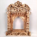 Jodhpur Crafts Antique White Peacock Jharokha 27inch - Image 2