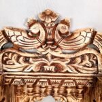 Jodhpur Crafts Antique White Peacock Jharokha 27inch - Image 3