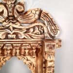 Jodhpur Crafts Antique White Peacock Jharokha - Image 7