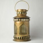 Jodhpur Craft Iron Antique Big Diya Lantern T-Light Holder, Metal Tealight Candle Holders for Home Decor & Showcase Items (Length 8 inches, Width 8 inches, Height 16 Inches) - Image 4