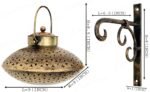 Jodhpur Crafts Solimo Iron Degchi Doop Stand & Tealight Candle Holder for Home Decor (Netted Style), Gold - Image 7