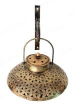 Jodhpur Crafts Solimo Iron Degchi Doop Stand & Tealight Candle Holder for Home Decor (Netted Style), Gold - Image 8