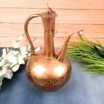 Jodhpur Crafts Vintage Surahi Tea Light Holder Set,antique golden or copper finish - Image 3