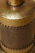Jodhpur Crafts Wrought Iron Cut Work Lantern with Hook andHandle Tea Light Showpiece for Home Decor, 13.25 inch, 1 Piece - Image 3