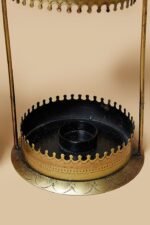 Jodhpur Crafts Wrought Iron Cut Work Lantern with Hook andHandle Tea Light Showpiece for Home Decor, 13.25 inch, 1 Piece - Image 4