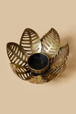 Jodhpur Crafts Iron Painted Hanging Butterfly Cut Work Butterfly Statue Tea Light Candle Holder Decorative Showpiece for Home Office Living Room Desk Desk Decoration Candle Stand - Image 2