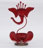 Handicraft Metal/ Iron Handpainted Stand Showpiece/ Statue Home Decor, Living Room, Puja Room, Drawing Room, Bedroom, Office, Table Decor & for Gifting Purpose (Orange) - Image 6