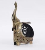 Jodhpur Crafts Metal Elephant Tea Light Candles Holder with Tealight Candle for Home Decoration - Handcrafted Diwali Decoration - Image 4