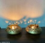 Jodhpur Crafts Metal Degchi Tealight Candle Holder Tea Light Candle Stand Holders Home Decoration Items for Living Room - Image 4