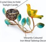 jodhpur Craft Iron Nest Bird T-Light Holder, Metal Tealight Candle Holders for Home Decor & Showcase Items (Length 12.5 inches, Width 3.7 inches, Height 6.5 Inches) - Image 5