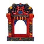 Jodhpur Crafts Jharokha Wall Hanging | Wooden Jharokha Frame Hangings - For Home, Wall Decor, Frames, Living room, Entrance Decoration & Gifts - 18 Inch (Wood, Multicolor) - Image 3
