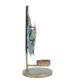Jodhpur Crafts Iron Metal Ganesha Tealight Candle Holder with Leaf Backdrop – Golden & Green Decorative Diya Stand for Home Decor, Mandir, Tabletop & Diwali Festive Gift Item - Image 4