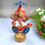 Jodhpur Crafts Lord Ganesha Metal Tealight Holder - Image 3
