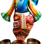 Jodhpur crafts Iron Tealight Candle Holder Krishnaa Shaped Hand Painted Showpiece for Home Décor 13.5 inch - Image 12