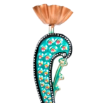 Jodhpur Crafts Peacock Design Metal Tea Light Candle Holder - Image 4